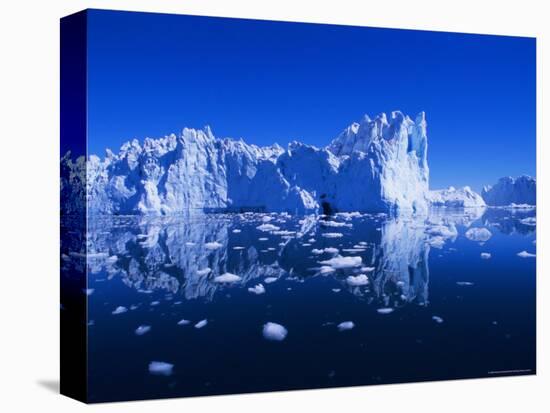 Icebergs from the Icefjord, Ilulissat, Disko Bay, Greenland, Polar Regions-Robert Harding-Stretched Canvas