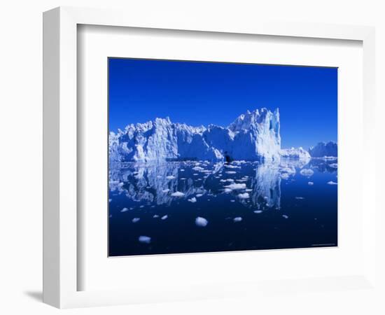 Icebergs from the Icefjord, Ilulissat, Disko Bay, Greenland, Polar Regions-Robert Harding-Framed Photographic Print