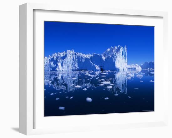 Icebergs from the Icefjord, Ilulissat, Disko Bay, Greenland, Polar Regions-Robert Harding-Framed Photographic Print