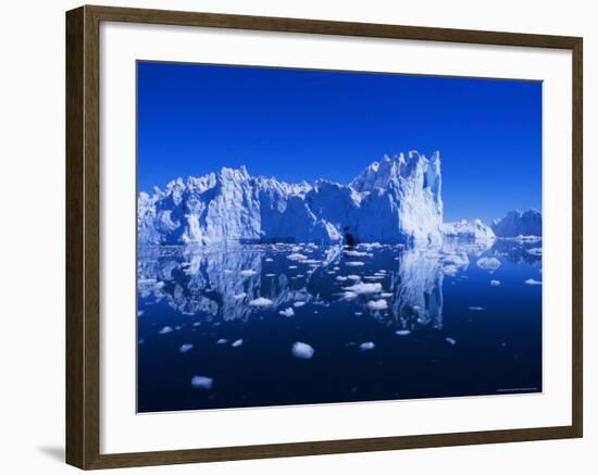 Icebergs from the Icefjord, Ilulissat, Disko Bay, Greenland, Polar Regions-Robert Harding-Framed Photographic Print