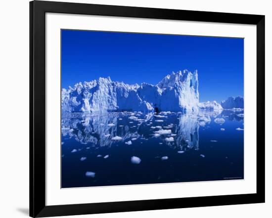 Icebergs from the Icefjord, Ilulissat, Disko Bay, Greenland, Polar Regions-Robert Harding-Framed Photographic Print