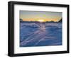 Icebergs frozen into the sea ice of the Uummannaq fjord system during winter. Greenland-Martin Zwick-Framed Photographic Print