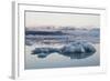 Icebergs, Glacier Lagoon Jškulsarlon, South Iceland-Julia Wellner-Framed Photographic Print