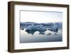 Icebergs, Glacier Lagoon Jškulsarlon, South Iceland-Julia Wellner-Framed Photographic Print