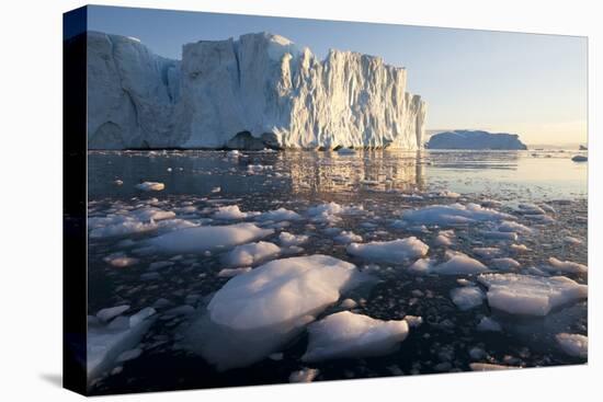 Icebergs in Disko Bay in Greenland-Paul Souders-Stretched Canvas