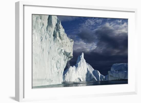 Icebergs in Disko Bay in Greenland-null-Framed Photographic Print