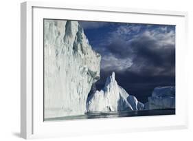 Icebergs in Disko Bay in Greenland-null-Framed Photographic Print