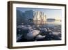 Icebergs in Disko Bay in Greenland-Paul Souders-Framed Photographic Print