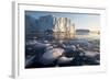 Icebergs in Disko Bay in Greenland-Paul Souders-Framed Photographic Print