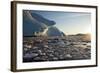 Icebergs in Disko Bay in Greenland-Paul Souders-Framed Photographic Print