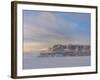 Icebergs in front of Storen Island, Uummannaq fjord system during winter. Greenland-Martin Zwick-Framed Photographic Print