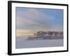 Icebergs in front of Storen Island, Uummannaq fjord system during winter. Greenland-Martin Zwick-Framed Photographic Print