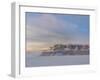 Icebergs in front of Storen Island, Uummannaq fjord system during winter. Greenland-Martin Zwick-Framed Photographic Print