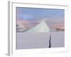 Icebergs in front of Storen Island, Uummannaq fjord system during winter. Greenland-Martin Zwick-Framed Photographic Print