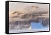 Icebergs in front of Storen Island, Uummannaq fjord system during winter. Greenland-Martin Zwick-Framed Stretched Canvas