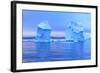 Icebergs in Front of the Fishing Town Ilulissat in Greenland-Lee Jorgensen-Framed Photographic Print