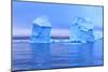 Icebergs in Front of the Fishing Town Ilulissat in Greenland-Lee Jorgensen-Mounted Photographic Print