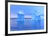 Icebergs in Front of the Fishing Town Ilulissat in Greenland-Lee Jorgensen-Framed Photographic Print