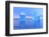 Icebergs in Front of the Fishing Town Ilulissat in Greenland-Lee Jorgensen-Framed Photographic Print