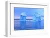 Icebergs in Front of the Fishing Town Ilulissat in Greenland-Lee Jorgensen-Framed Photographic Print