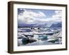 Icebergs in Glacial Lagoon at Jokulsarlon, Iceland, Polar Regions-Lee Frost-Framed Photographic Print