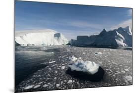 Icebergs in Ilulissat Icefjord, Greenland, Denmark, Polar Regions-Sergio Pitamitz-Mounted Photographic Print