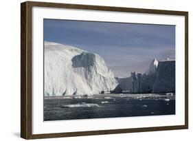 Icebergs in Ilulissat Icefjord, Greenland, Denmark, Polar Regions-Sergio Pitamitz-Framed Photographic Print