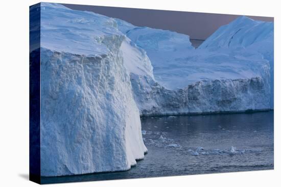 Icebergs in Ilulissat Icefjord, Greenland, Denmark, Polar Regions-Sergio Pitamitz-Stretched Canvas