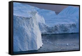 Icebergs in Ilulissat Icefjord, Greenland, Denmark, Polar Regions-Sergio Pitamitz-Framed Stretched Canvas