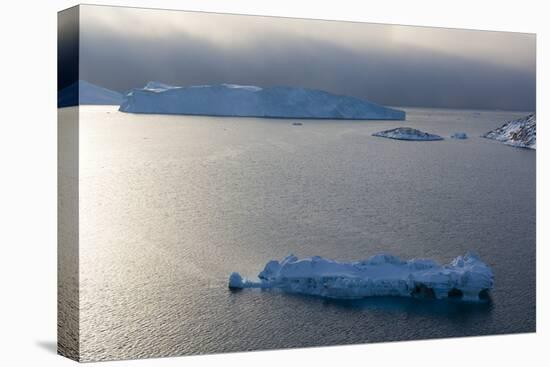 Icebergs in Ilulissat Icefjord, Greenland, Denmark, Polar Regions-Sergio Pitamitz-Stretched Canvas