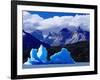 Icebergs in Lake Grey and Mountains of the Macizo Paine Massif, Patagonia, Chile-Richard I'Anson-Framed Photographic Print