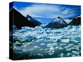 Icebergs in Portage Lake-James Randklev-Stretched Canvas