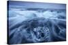 Icebergs in Surf by Jokulsarlon, Iceland-null-Stretched Canvas
