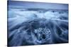 Icebergs in Surf by Jokulsarlon, Iceland-null-Stretched Canvas