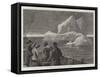 Icebergs in the Atlantic, Sighting a Castaway-null-Framed Stretched Canvas