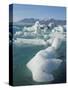 Icebergs in the Glacial Melt Water Lagoon, Jokulsarlon Breidamerkurjokull, South Area, Iceland-Neale Clarke-Stretched Canvas