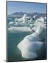 Icebergs in the Glacial Melt Water Lagoon, Jokulsarlon Breidamerkurjokull, South Area, Iceland-Neale Clarke-Mounted Photographic Print