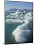 Icebergs in the Glacial Melt Water Lagoon, Jokulsarlon Breidamerkurjokull, South Area, Iceland-Neale Clarke-Mounted Photographic Print