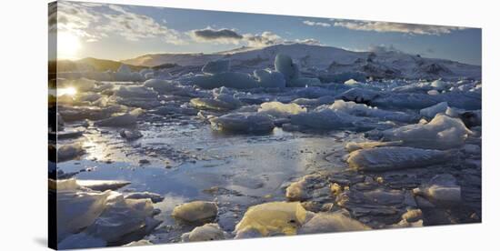 Icebergs in the Glacial River Lagoon Jškuls‡rlon (Lake), East Iceland, Iceland-Rainer Mirau-Stretched Canvas
