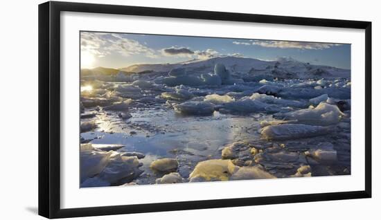 Icebergs in the Glacial River Lagoon Jškuls‡rlon (Lake), East Iceland, Iceland-Rainer Mirau-Framed Photographic Print