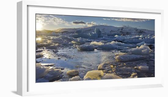 Icebergs in the Glacial River Lagoon Jškuls‡rlon (Lake), East Iceland, Iceland-Rainer Mirau-Framed Photographic Print