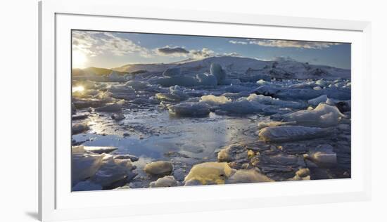 Icebergs in the Glacial River Lagoon Jškuls‡rlon (Lake), East Iceland, Iceland-Rainer Mirau-Framed Photographic Print