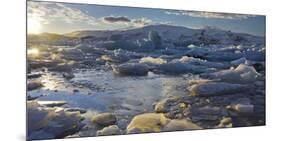 Icebergs in the Glacial River Lagoon Jškuls‡rlon (Lake), East Iceland, Iceland-Rainer Mirau-Mounted Photographic Print