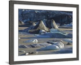 Icebergs in the Glacier Lagoon Sv’nafellsjškull, East Iceland, Iceland-Rainer Mirau-Framed Photographic Print