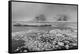 Icebergs in the Herrera Channel, Antarctica, Polar Regions-Sergio Pitamitz-Framed Stretched Canvas