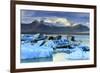 Icebergs in the Jokulsarlon glacial lake in Vatnajokull National Park in southeast Iceland, Polar R-Alex Robinson-Framed Photographic Print