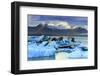 Icebergs in the Jokulsarlon glacial lake in Vatnajokull National Park in southeast Iceland, Polar R-Alex Robinson-Framed Photographic Print