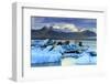 Icebergs in the Jokulsarlon glacial lake in Vatnajokull National Park in southeast Iceland, Polar R-Alex Robinson-Framed Photographic Print