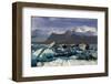 Icebergs in the Jokulsarlon glacial lake in Vatnajokull National Park in southeast Iceland, Polar R-Alex Robinson-Framed Photographic Print