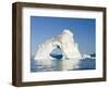 Icebergs in the Uummannaq fjord system, northwest Greenland, Denmark-Martin Zwick-Framed Photographic Print